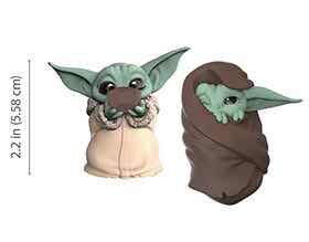 PACK THE CHILD BABY YODA SOPA + MANTA SET 2 FIGURAS 5,5 CM STAR WARS THE BOUNTY