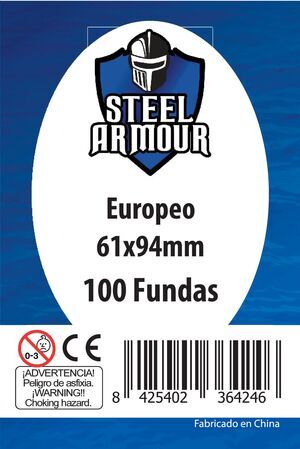 FUNDAS STEEL ARMOUR EUROPEO 61X94 MM (100)