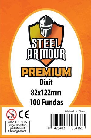 FUNDAS STEEL ARMOUR DIXIT PREMIUM 82X122 MM (100)