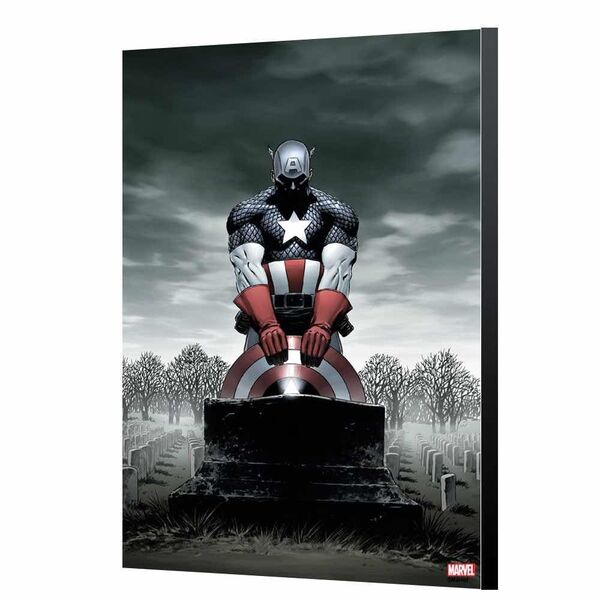 C.AMERICA 4 POR STEVE EPTING PANEL MADERA 40 X 60 CM AVENGERS COLLECTION MARVEL