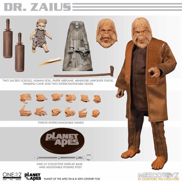 ZAIUS FIGURA 17 CM PLANET OF THE APES (1988) THE ONE:12 COLLECTIVE