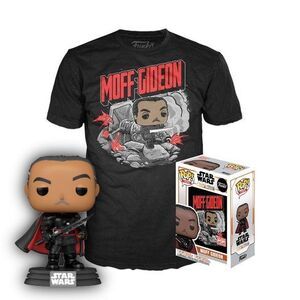 STAR WARS THE MANDALORIAN POP TEE SET FIGURA 9CM Y CAMISETA MOFF GIDEON S