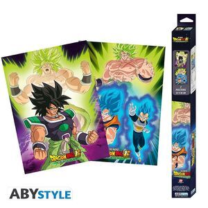 POSTER DRAGON BALL SUPER BROLY SET 2 CHIBI POSTERS - BROLY 52X38CM