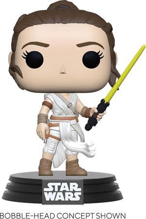 STAR WARS EPISODE IX POP! MOVIES VINYL FIGURA REY W/ YELLOW SABER 9 CM