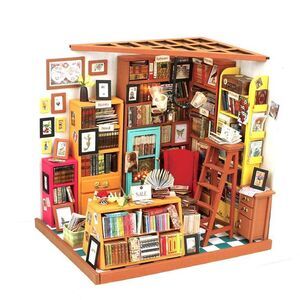 DIY MINIATURE HOUSE SAM'S STUDY ROOM                                       