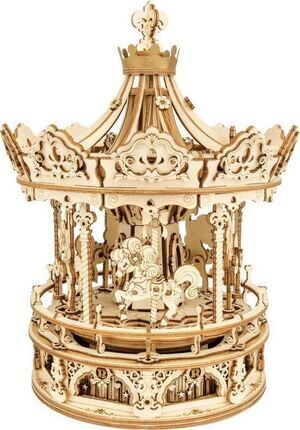 MECHANICAL MUSIC BOX ROMANTIC CAROUSEL
