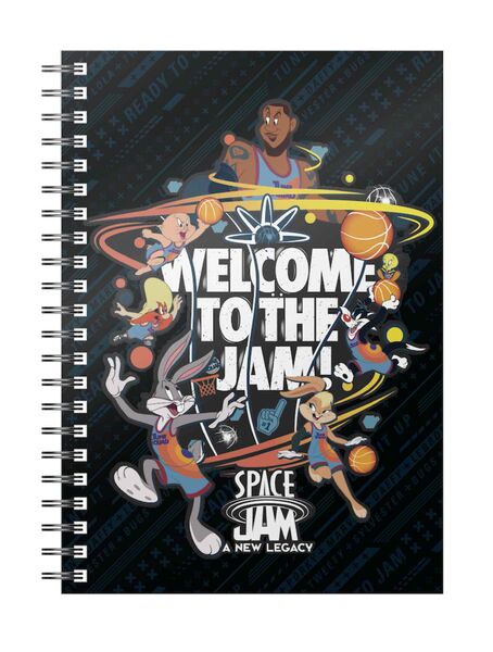 LIBRETA ESPIRAL WELCOME TO THE JAM SPACE JAM LOONEY TUNES