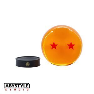 DRAGON BALL BOLA DE CRISTAL 75 MM 2 ESTRELLAS + BASE