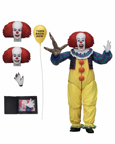 ULTIMATE PENNYWISE VER. 2 FIGURA 18 CM SCALE ACTION FIGURE IT 1990