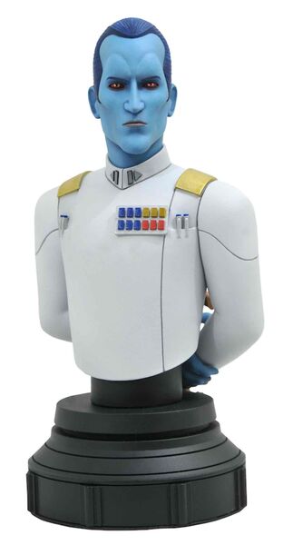 GRAND ADMIRAL THRAWN MINI BUSTO RESINA 15 CM 1/7 SCALE STAR WARS REBELS ANIMATED