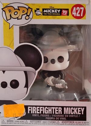 SALDO - DISNEY MICKEY MAUS 90TH ANNIVERSARY FIG 9 CM FIREFIGHTER MICKEY FUNKO 427