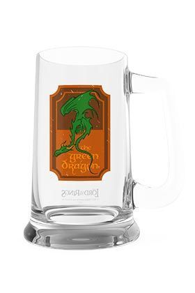 EL SE�OR DE LOS ANILLOS JARRA CRISTAL DE COLECCI�N THE GREEN DRAGON
