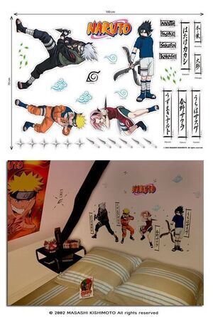 SALDO - NARUTO STICKERS MURAL SERIE 1 - ALDEA DE LA HOJA