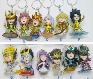 SALDO - CABALLEROS DEL ZODIACO LLAVEROS 6CM                         