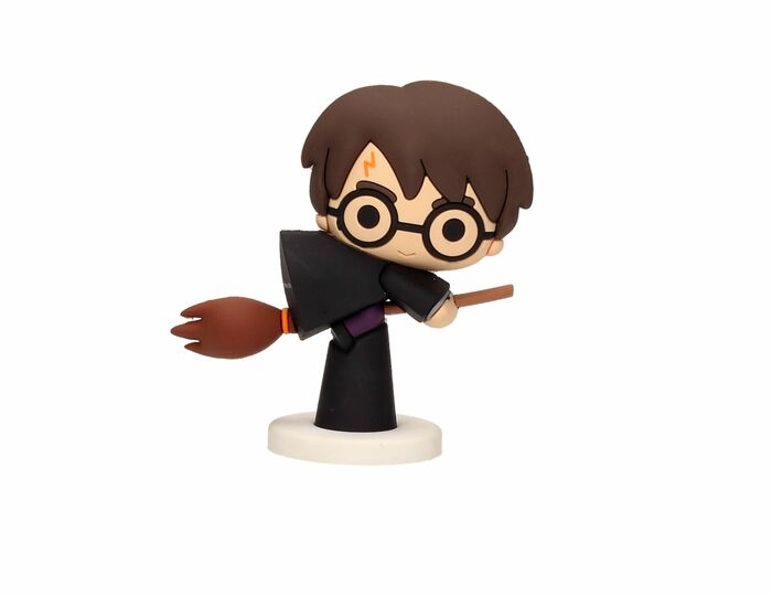 HARRY POTTER NIMBUS CAPA NEGRA MINI FIGURA GOMA HARRY POTTER