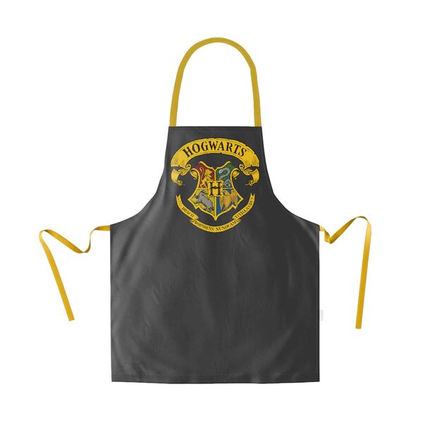 DELANTAL NEGRO ESCUDO HOGWARTS HARRY POTTER PACKAGING CARTON
