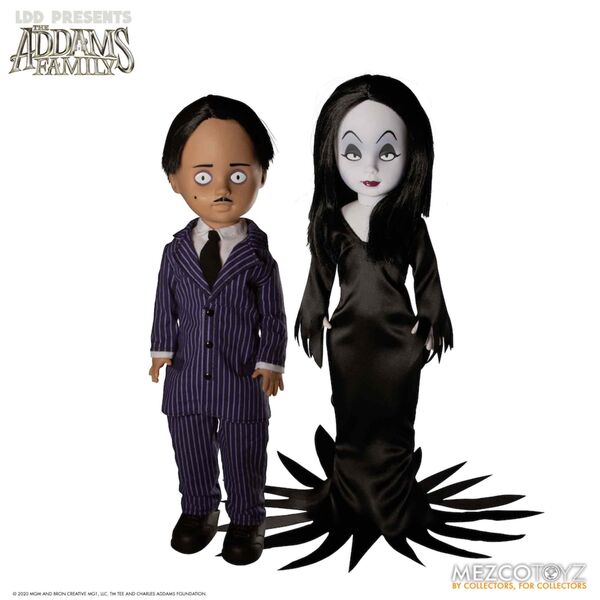 LDD GOMEZ & MORTICIA FIGURAS 25 CM LIVING DEAD DOLLS LA FAMILIA ADDAMS