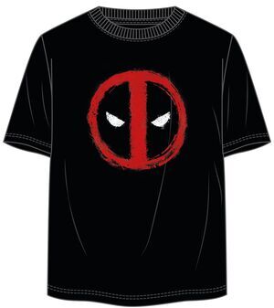 DEADPOOL CAMISETA NEGRA LOGO CIRCULAR S