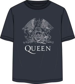 QUEEN CAMISETA AZUL LOGO L