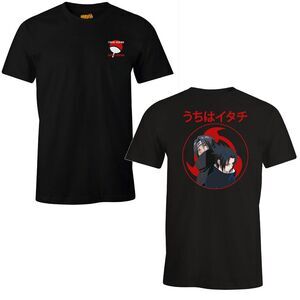 NARUTO CAMISETA NEGRA ITACHI UCHIWA S