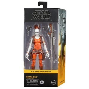 STAR WARS THE CLONE WARS FIGURA 15 CM AURRA SING BLACK SERIES