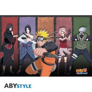 POSTER NARUTO SHIPPUDEN NARUTO Y SUS ALIADOS 61 X 91 CM