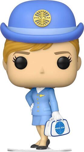 PAN AM FIGURA POP! AD ICONS VINYL AZAFATA CON BOLSO BLANCO 9 CM