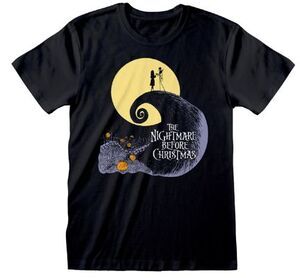 PESADILLA ANTES DE NAVIDAD CAMISETA NEGRA POSTER XXL