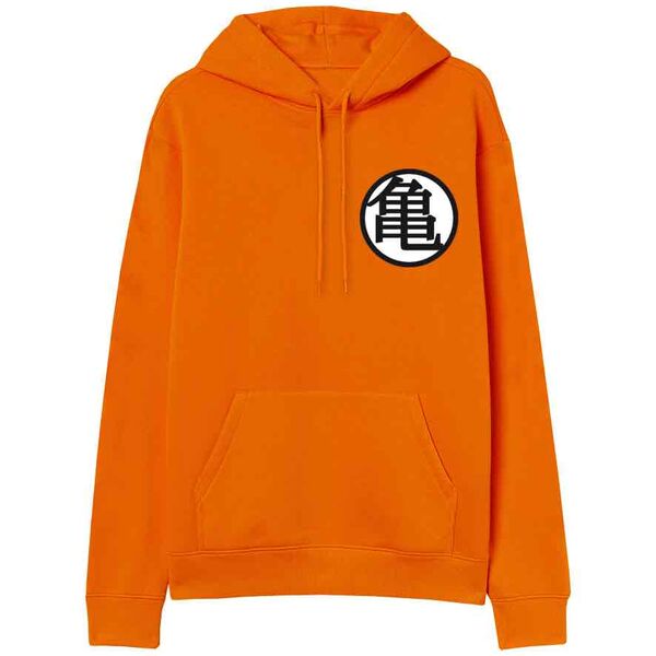 KAME SENIN LOGO TALLA XL SUDADERA CAPUCHA NARANJA CHICO DRAGON BALL