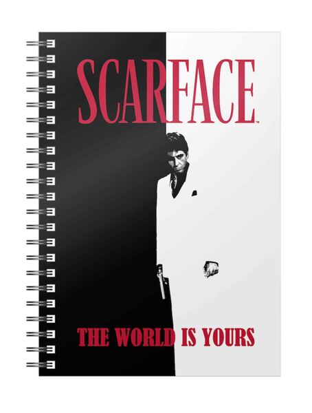 LIBRETA ESPIRAL THE WORLD IS YOURS SCARFACE