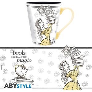 LA BELLA Y LA BESTIA TAZA 250ML BOOKS HOLD ALL THE MAGIC