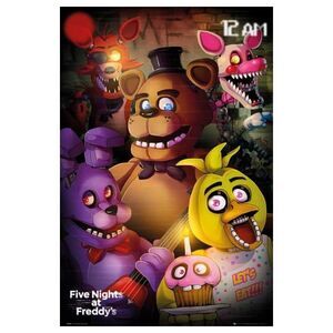 POSTER FIVE NIGHTS AT FREDDYS LET´S EAT!!! 61 X 91 CM                      