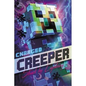 POSTER MINECRAFT CHARGED CREEPER 61 X 91 CM                                
