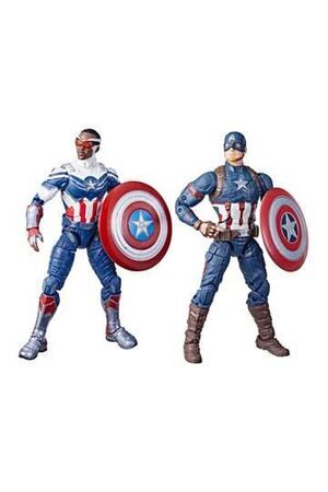 CAPTAIN AMERICA SAM WILSON Y STEVE ROGERS SET 2 FIGURAS 15 CM MARVEL LEGEDS