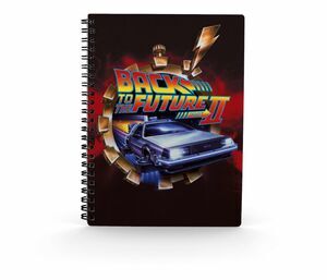 REGRESO AL FUTURO LIBRETA EFECTO 3D POSTER BTTF 2
