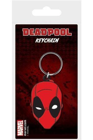 DEADPOOL LLAVERO CAUCHO FACE 6 CM                                          