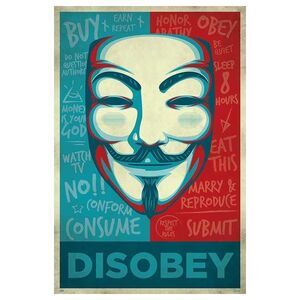 POSTER DISOBEY (DESOBEDECER) 61 X 91 CM                                    