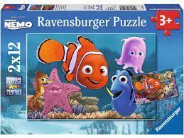 BUSCANDO A NEMO PUZZLE 2 X 12 PIEZAS