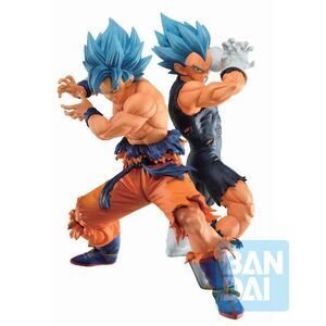 DRAGON BALL SUPER ESTATUAS PVC ICHIBANSHO SSGSS SON GOKU & SSGSS VEGETA (VS OMNIBUS SUPER) 20-21 CM