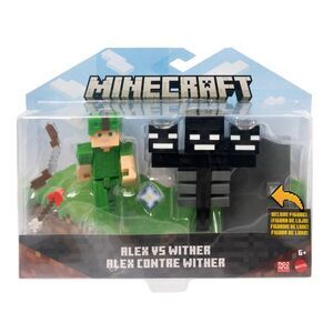 MINECRAFT PACK 2 FIGURAS 2 CM WITHER VS ALEX