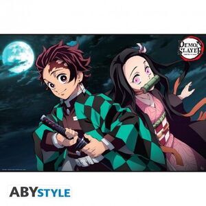 POSTER GUARDIANES DE LA NOCHE TANJIRO Y NEZUKO 91;5X61 CM