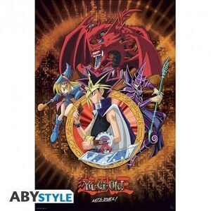 P�STER YU-GI-OH YUGI SLIFER Y EL MAGO 91;5X61 CM