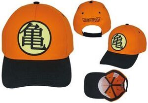 DRAGON BALL GORRA NARANJA LOGO KANJI