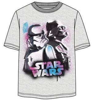 STAR WARS CAMISETA GRIS TROOPER & VADER XL