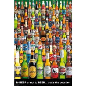 POSTER CERVEZAS TO BEER OR NOT TO BEER 61 X 91 CM