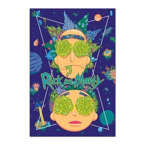 POSTER RICK & MORTY HIGH IN THE SKY 61 X 91 CM