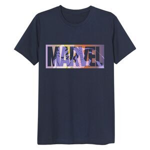 MARVEL CAMISETA NEGRA LOGO  VINTAGE S