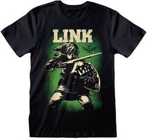 THE LEGEND OF ZELDA CAMISETA NEGRA LINK S