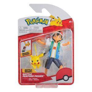 POKMON FIGURAS BATTLE FEATURE ASH & PIKACHU 11 CM