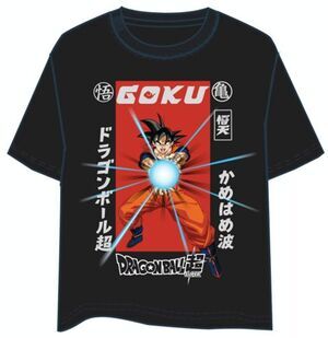 DRAGON BALL CAMISETA NEGRA GOKU BOLA ENERGIA M